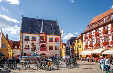 Volkach Fränkisches Weinland Main Franken Bayern Deutschland © Sina Ettmer - stock.adobe.com